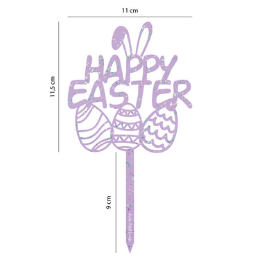 Topper Happy Easter c/ Ovos